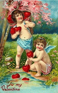 Victorian Valentine's Day Card